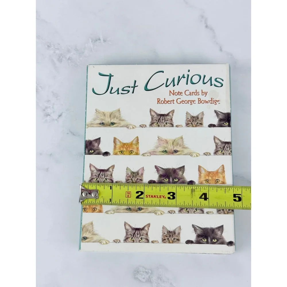 Just Curious Kitty Note Cards by Robert George Bowdige